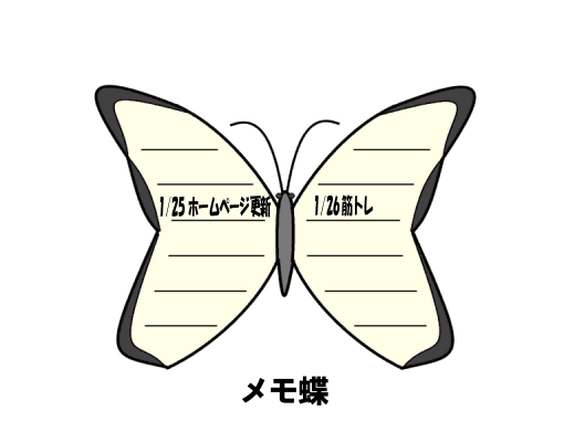 メモ蝶